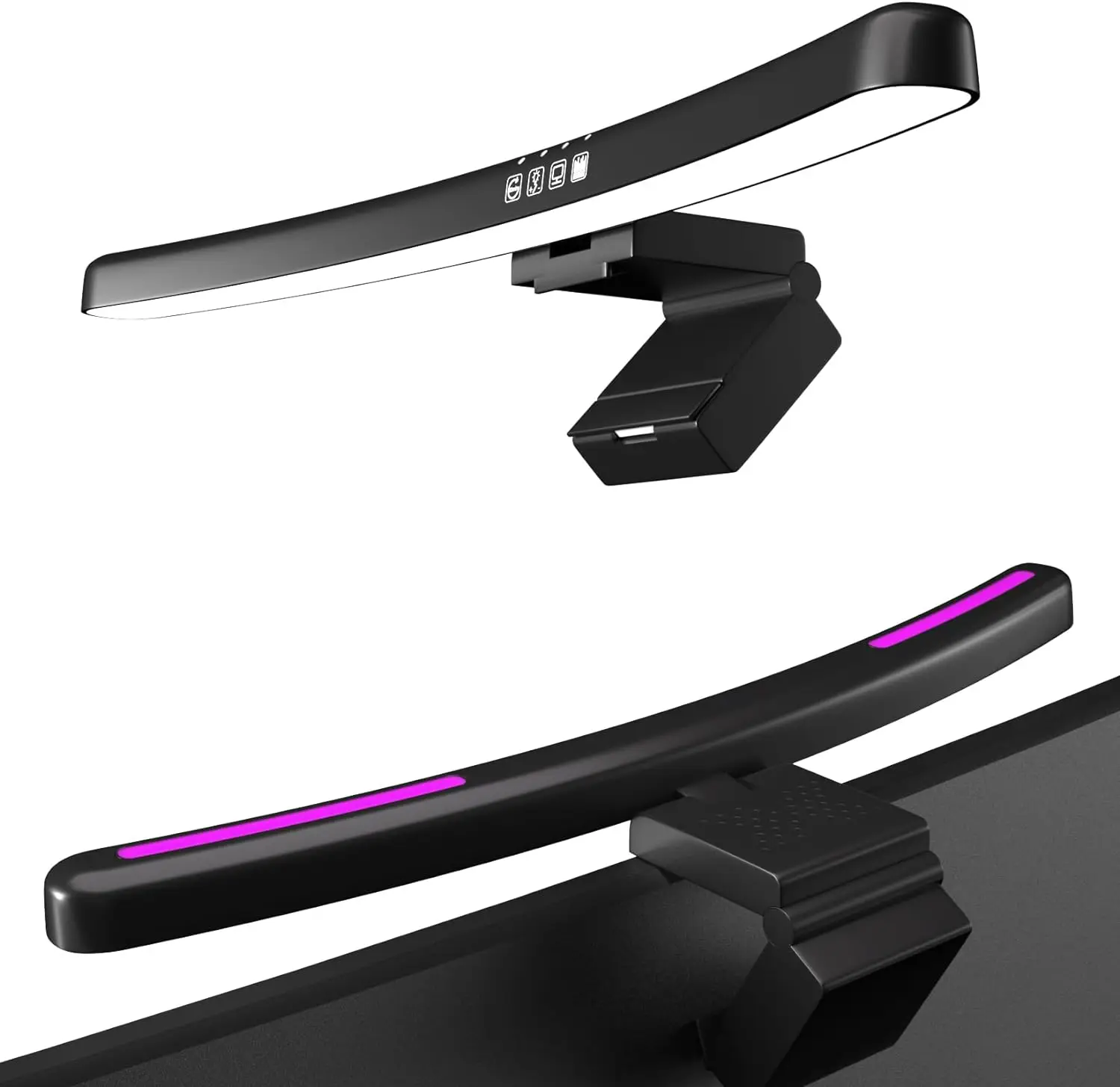 Gaming Accessories Bedroom - Monitör Işık Çubuğu Kavisli, RGB Arka
