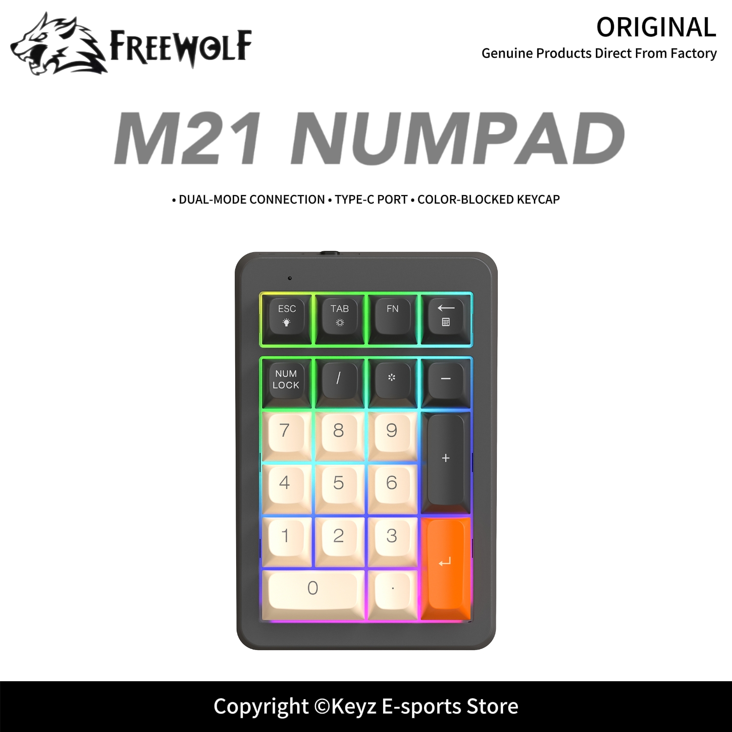 Keyboard Numpad Separate - Kablosuz Sayısal Tuş Takımı 21 Tuşlu