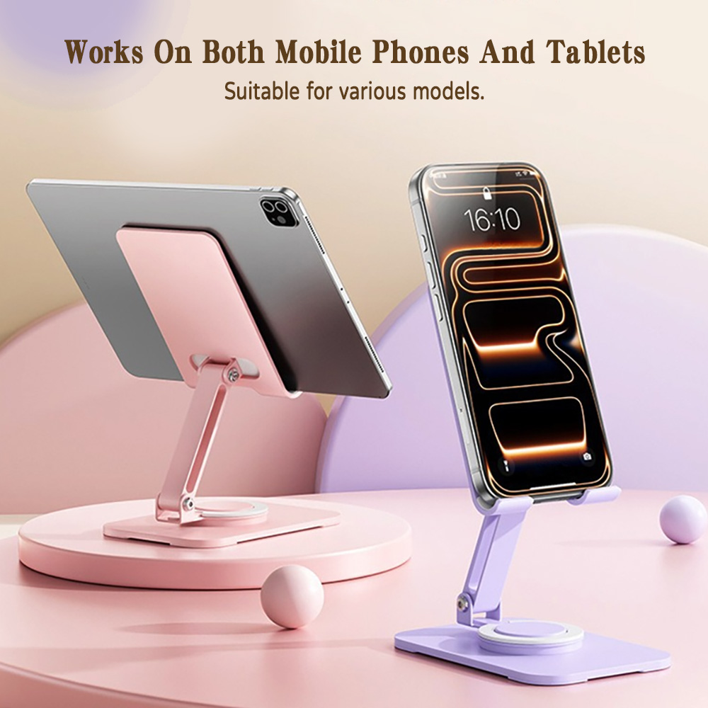 Desk Corner Mat - 360 Derece Dönebilen Metal Telefon Tablet