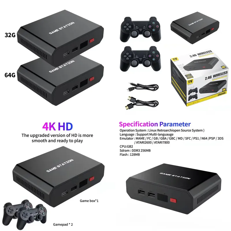 Gaming Accessories Box - M8plus HD Video Oyun Konsolu Kutusu
