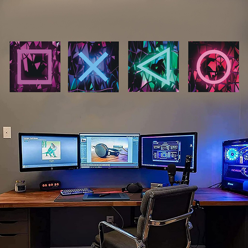 Gaming Accessories Wallpaper - 4 adet çocuk oyun odası oyun