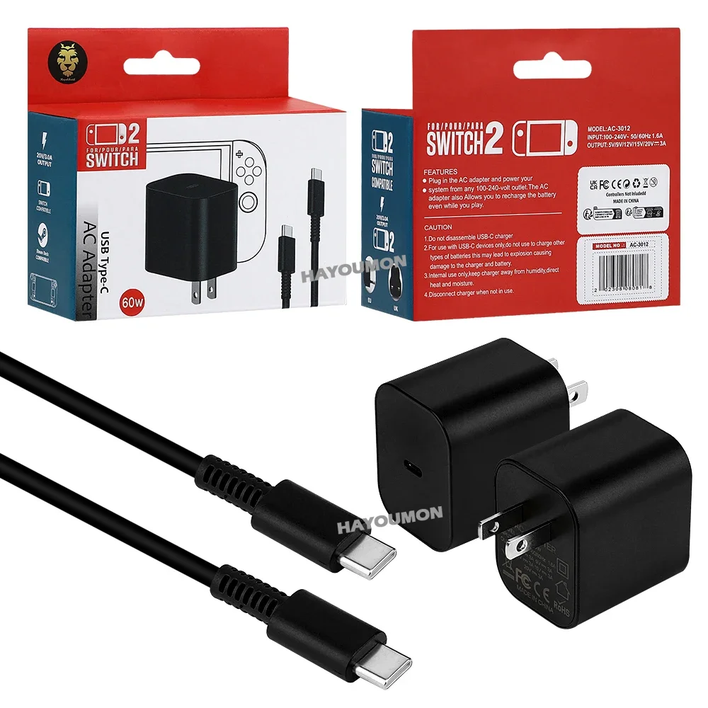 Gaming Accessories Wall Mount - Switch 2 için AC Adaptör Hızlı