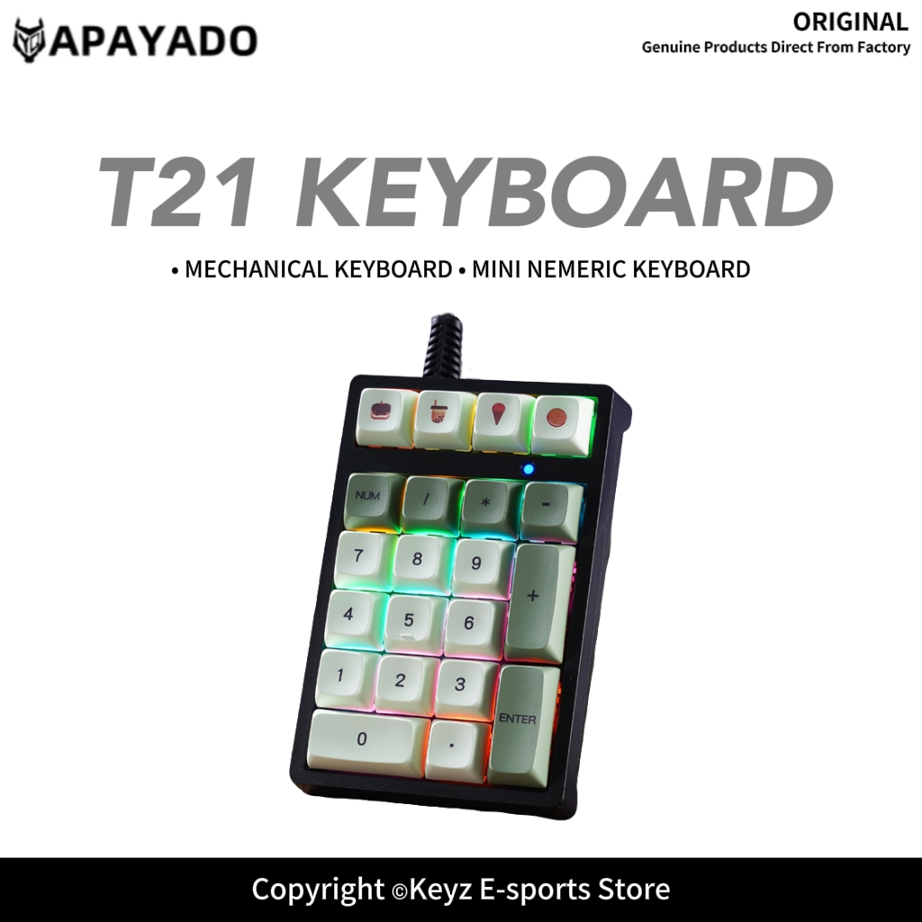 Keyboard Numpad Separate - 21 Tuşlu Mini Kablolu Tuş Takımı