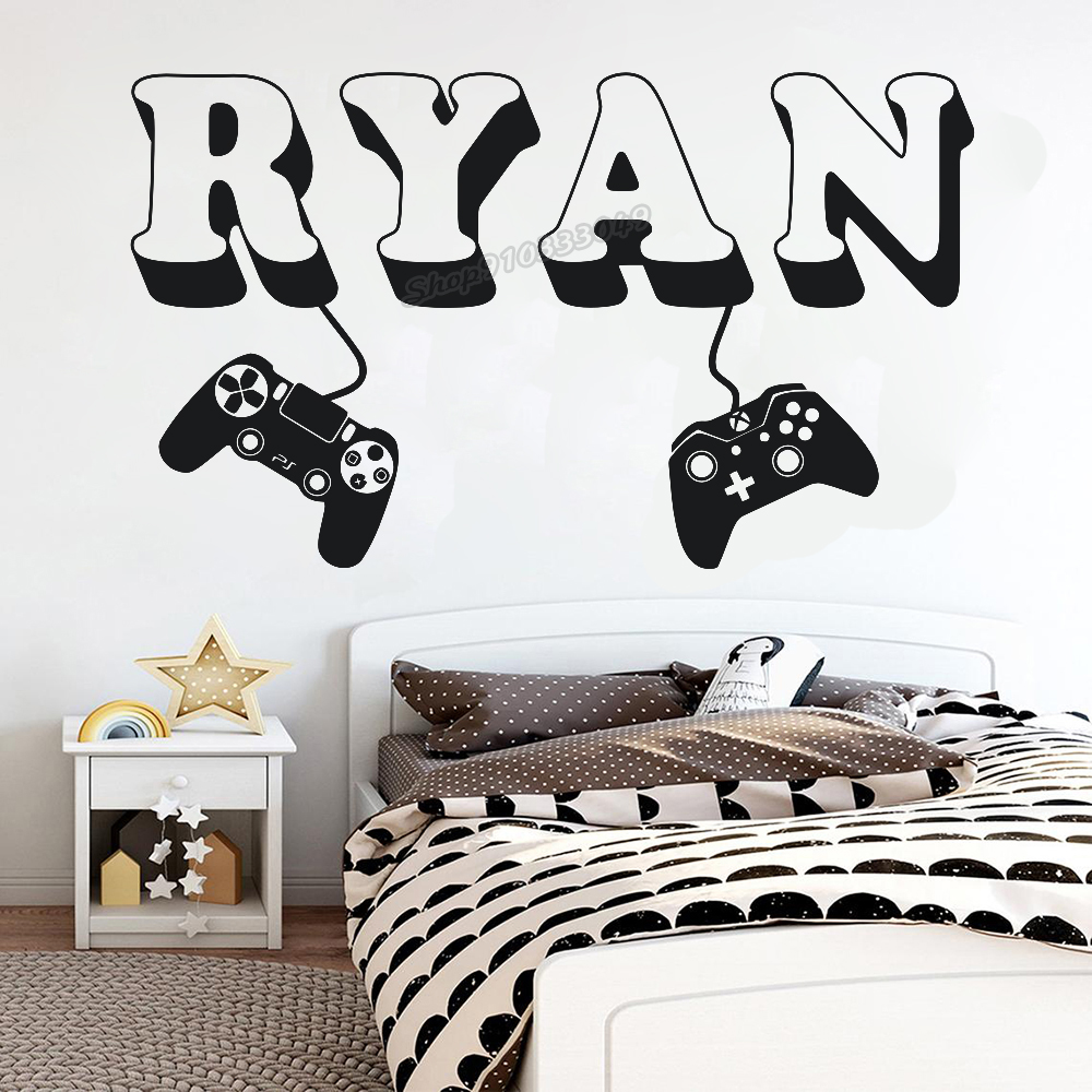 Gaming Accessories Wallpaper - Oyun duvar Sticker Özel Ad Denetleyici