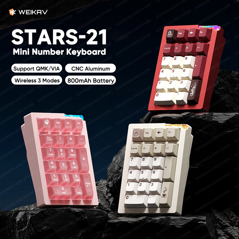 Keyboard Numpad Separate - Weikav Stars21 Numpad Kitleri Kablosuz Mekanik