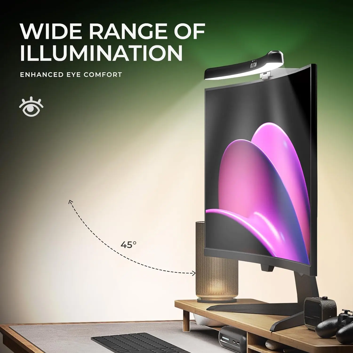 Monitör Işık Çubuğu Kavisli, R - Gaming Accessories Bedroom incelemesi ve fiyatı