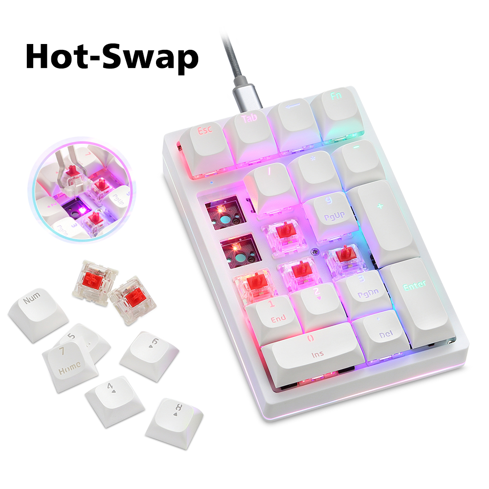 K24Pro 21 Tuşlu Numara Pad Mek - Keyboard Numpad Separate incelemesi ve fiyatı