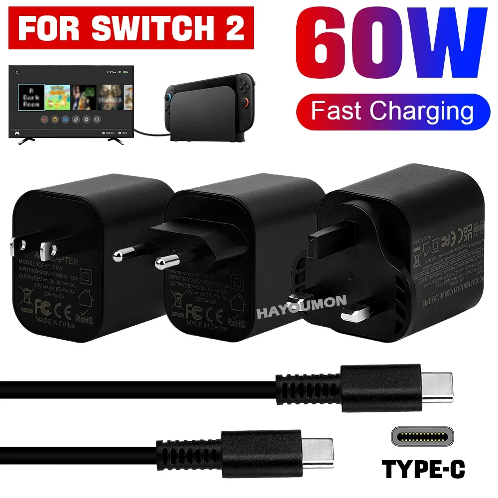 İngiltere ABD AB 60W Tip-C AC  - Gaming Accessories Wall Mount incelemesi ve fiyatı