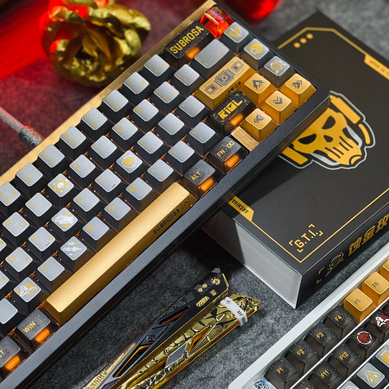 Altın Gül Tema Klavye Tuşları  - Gaming Set Accessories incelemesi ve fiyatı