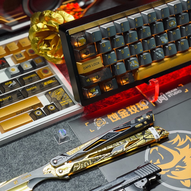 Altın Gül Tema Klavye Tuşları  - Gaming Set Accessories incelemesi ve fiyatı