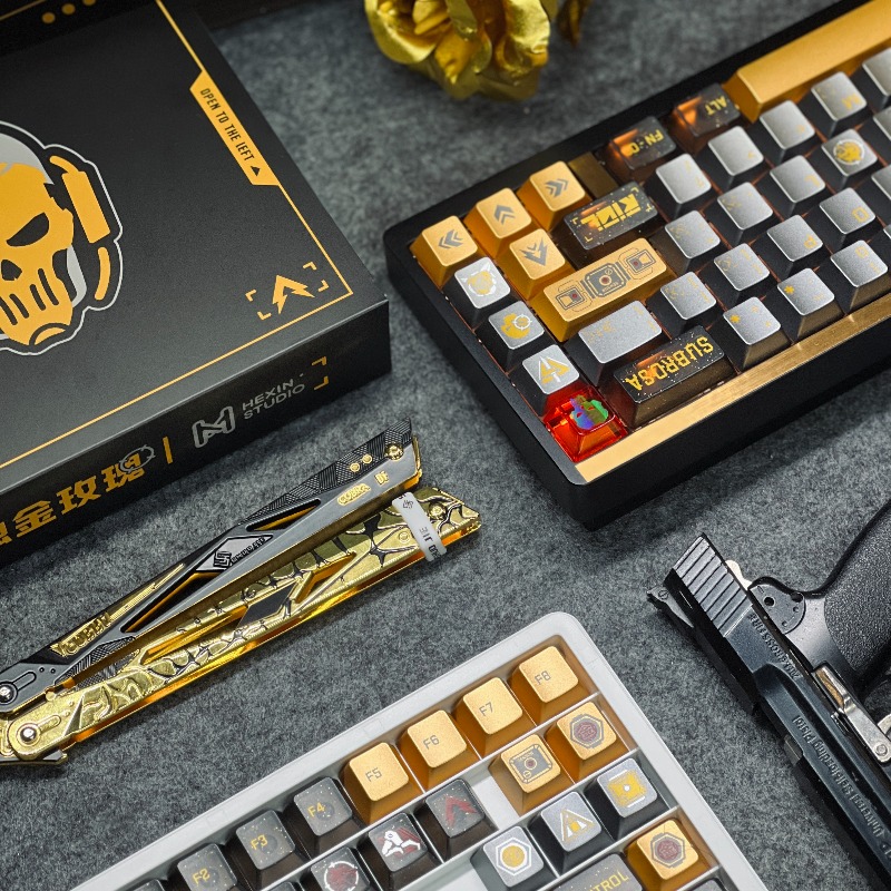 Altın Gül Tema Klavye Tuşları  - Gaming Set Accessories incelemesi ve fiyatı