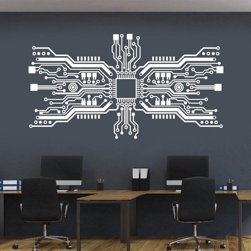 Teknoloji devre duvar Sticker  - Gaming Accessories Wallpaper incelemesi ve fiyatı