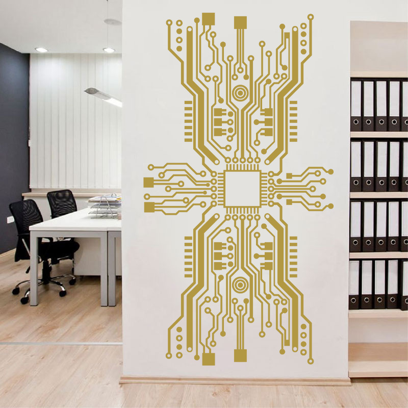 Teknoloji devre duvar Sticker  - Gaming Accessories Wallpaper incelemesi ve fiyatı