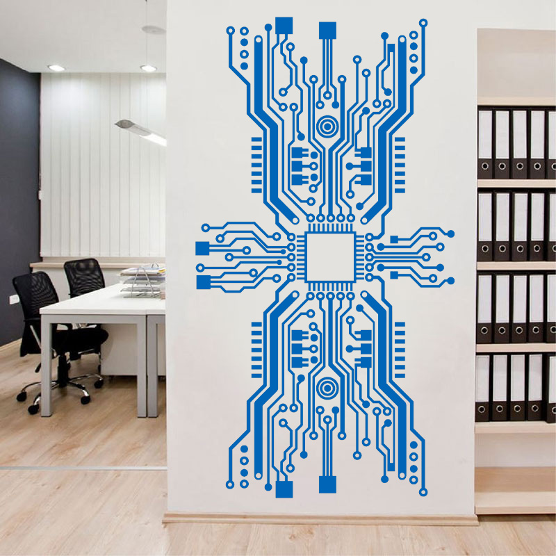 Teknoloji devre duvar Sticker  - Gaming Accessories Wallpaper incelemesi ve fiyatı