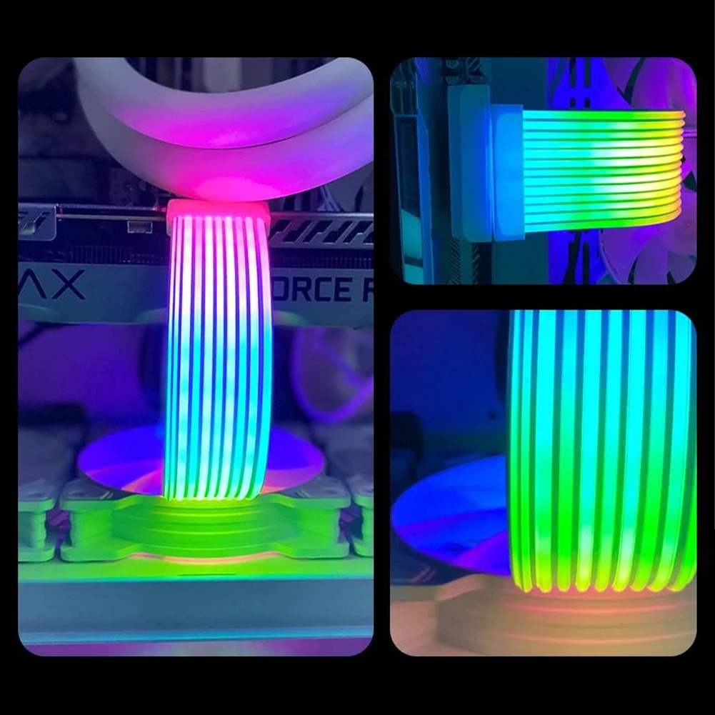 PC RGB ışık şeridi PSU kablosu - Vertical Gpu Bracket incelemesi ve fiyatı